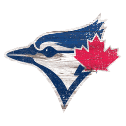 Toronto Blue Jays Distressed Logo Cutout Sign