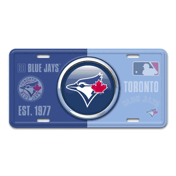 Toronto Blue Jays Embossed Metal License Plate