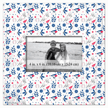 Toronto Blue Jays Floral Pattern 10x10 Frame