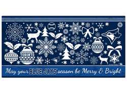 Toronto Blue Jays Merry and Bright 6x12 Sign