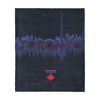 Toronto Blue Jays MLB City Connect Silk Touch Throw Blanket 50 x 60 inches