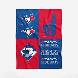 Toronto Blue Jays MLB Domino Swaddle Blanket 40x50 inches