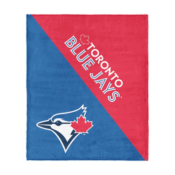 Toronto Blue Jays MLB Halftone Silk Touch Throw Blanket 46x60 inches