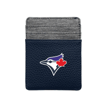 Toronto Blue Jays Pebble Front Pocket Wallet Navy