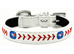 Toronto Blue Jays Pet Collar Classic Baseball Leather Size Toy CO