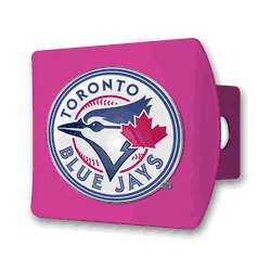 Toronto Blue Jays Pink Metal Hitch Cover with  3D Color Emblem
