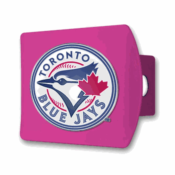 Toronto Blue Jays Pink Metal Hitch Cover with  3D Color Emblem