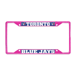 Toronto Blue Jays Pink Metal License Plate Frame - 6.25"x12.25"