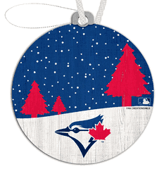 Toronto Blue Jays Snow Scene Ornament