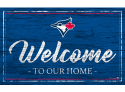Toronto Blue Jays Team Color Welcome 11x19 Sign