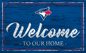 Toronto Blue Jays Team Color Welcome 11x19 Sign