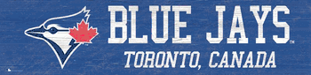 Toronto Blue Jays Team Name 6x24 Sign
