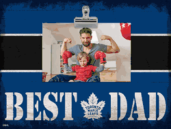 Toronto Maple Leafs 10" x 8" Best Dad with Stripe Clip Frame