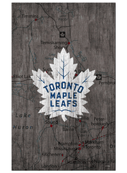 Toronto Maple Leafs 11x19 City Map Sign
