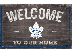 Toronto Maple Leafs 11x19 Welcome to our Home Sign