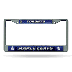 Toronto Maple Leafs  12" x 6" Chrome Frame With Decal Inserts