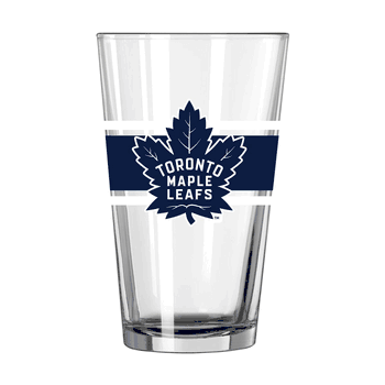 Toronto Maple Leafs 16oz Stripe Pint Glass