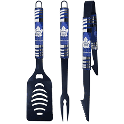 Toronto Maple Leafs 3 pc Color BBQ Tool Set
