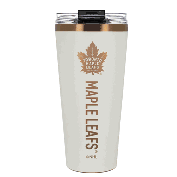 Toronto Maple Leafs 32oz Crme and Copper Big Slim Tumbler with Straw