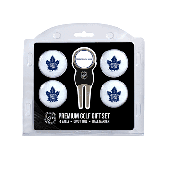 Toronto Maple Leafs 4 Ball Gift Set + Divot Tool & Marker