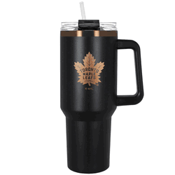 Toronto Maple Leafs 40oz Black and Copper Colossus Travel Mug with Straw