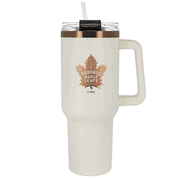 Toronto Maple Leafs 40oz Crme and Copper Colossus Travel Mug with Straw
