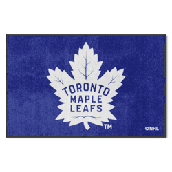 Toronto Maple Leafs 4X6 High-Traffic Mat with Durable Rubber Backing - Landscape Orientation