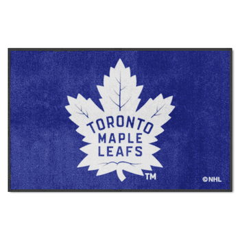 Toronto Maple Leafs 4X6 High-Traffic Mat with Durable Rubber Backing - Landscape Orientation