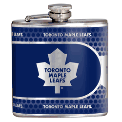 Toronto Maple Leafs 6oz Stainless Steel Flask with Metallic Graphics