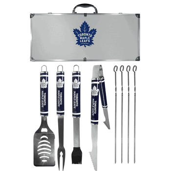 Toronto Maple Leafs 8 pc Logo BBQ Set