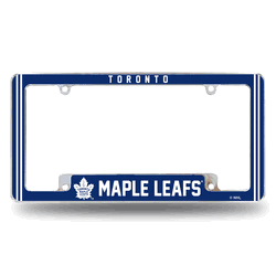 Toronto Maple Leafs Alternate Design All Over Chrome Frame