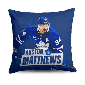 Toronto Maple Leafs Auston Matthews NHL Throw Pillow 18X18 Inches
