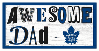 Toronto Maple Leafs Awesome Dad 6x12 Sign