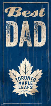 Toronto Maple Leafs Best Dad 6x12 Sign