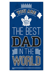 Toronto Maple Leafs Best Dad in the World 6x12 Sign