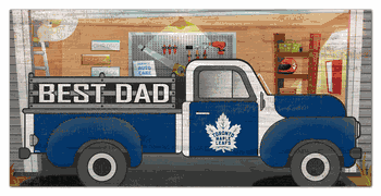 Toronto Maple Leafs Best Dad Truck 6x12 Sign