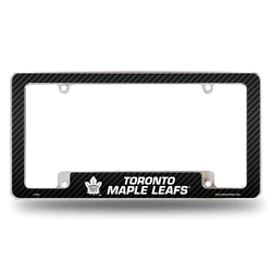 Toronto Maple Leafs Black 12" x 6" Chrome All Over Automotive License Plate Frame