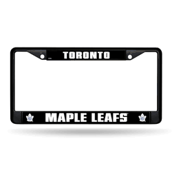 Toronto Maple Leafs  Black Chrome Frame with Plastic Inserts 12" x 6" Car/Truck Auto Accessory