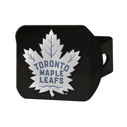 Toronto Maple Leafs Black Metal Hitch Cover - 3D Color Emblem