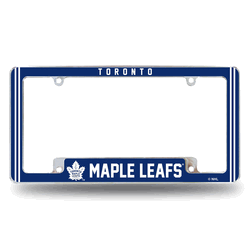 Toronto Maple Leafs Classic 12" x 6" Chrome All Over Automotive License Plate Frame