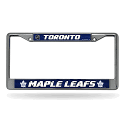 Toronto Maple Leafs Classic 12" x 6" Silver Bling Chrome Car/Truck/SUV Auto Accessory