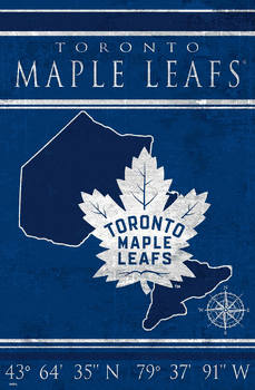 Toronto Maple Leafs Coordinates 17x26