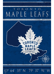 Toronto Maple Leafs Coordinates 17x26