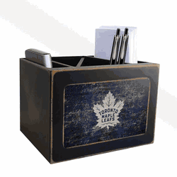 Toronto Maple Leafs Distressed Desktop Organizer w/Team Color