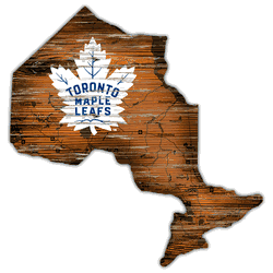 Toronto Maple Leafs Distressed State Cutout Sign