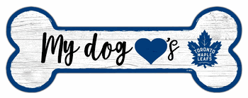Toronto Maple Leafs Dog Bone 6x12 Sign