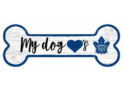 Toronto Maple Leafs Dog Bone 6x12 Sign