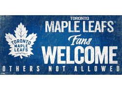 Toronto Maple Leafs Fans Welcome Sign