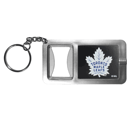 Toronto Maple Leafs Flashlight Key Chain with Bottle Opener