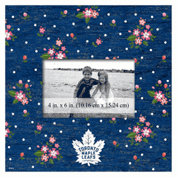 Toronto Maple Leafs Floral 10x10 Frame